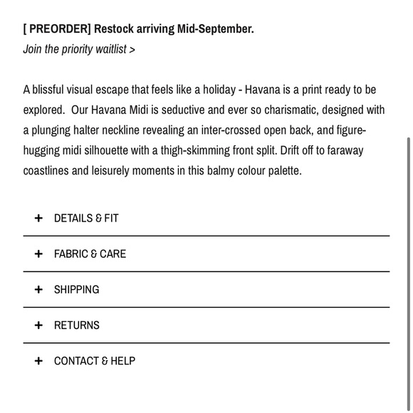 Lé Salty Label Havana Midi Dress - Picture 4 of 10